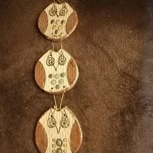 1980s hanging three owl decorations